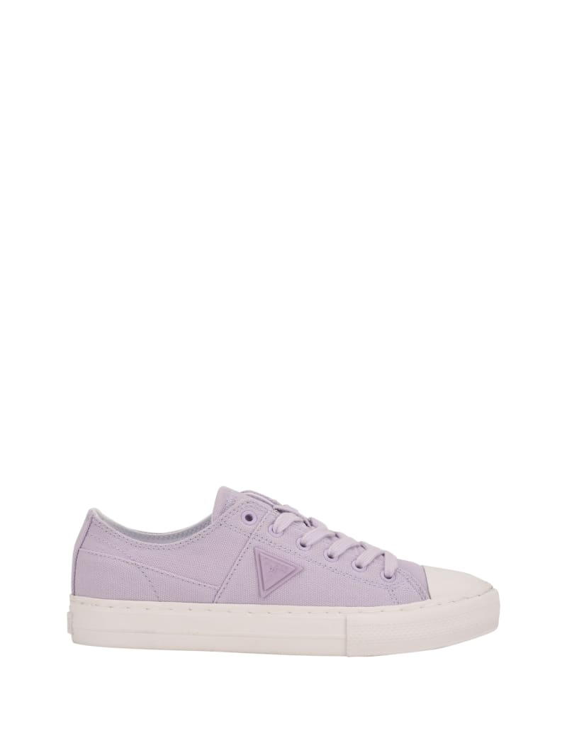 Guess Pranze Low-Top Canvas Sneakers Dames Paars | 9685-AFYGT