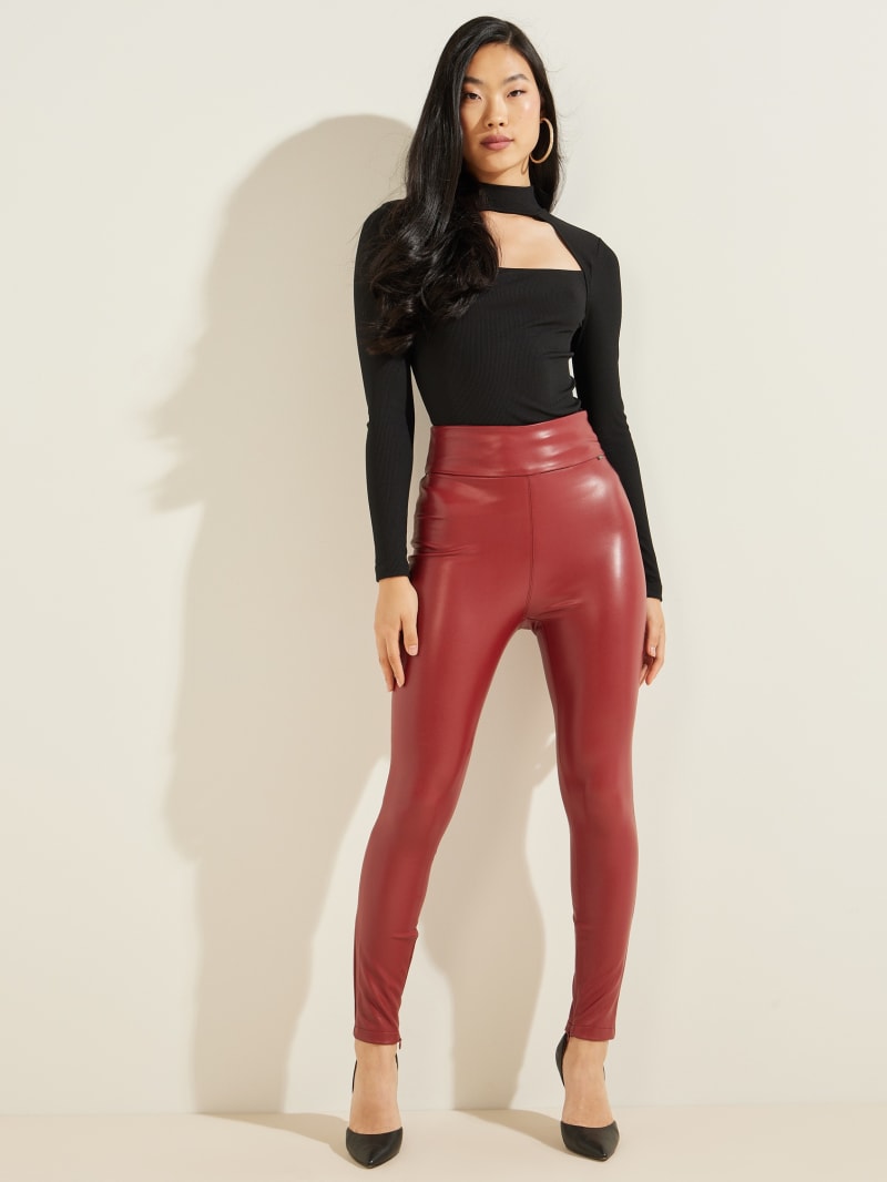 Guess Priscilla Leggings Broek Dames Rood | 6842-PRJXZ