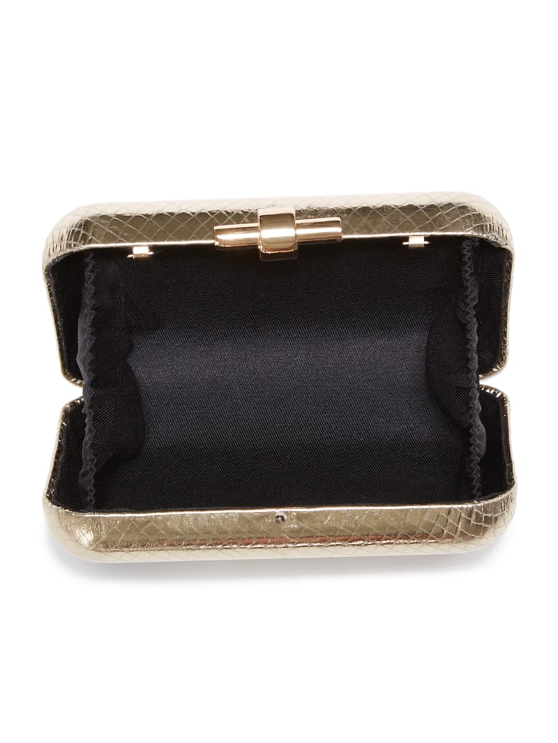 Guess Python Leren Clutch Handtas Dames Goud | 5793-BVZOK