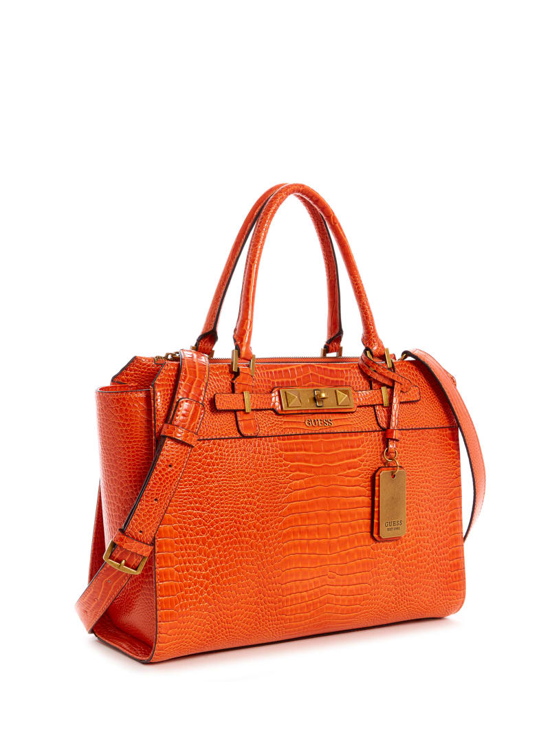 Guess Raffie Carryall Tote Tassen Dames Oranje | 3902-NJXCY