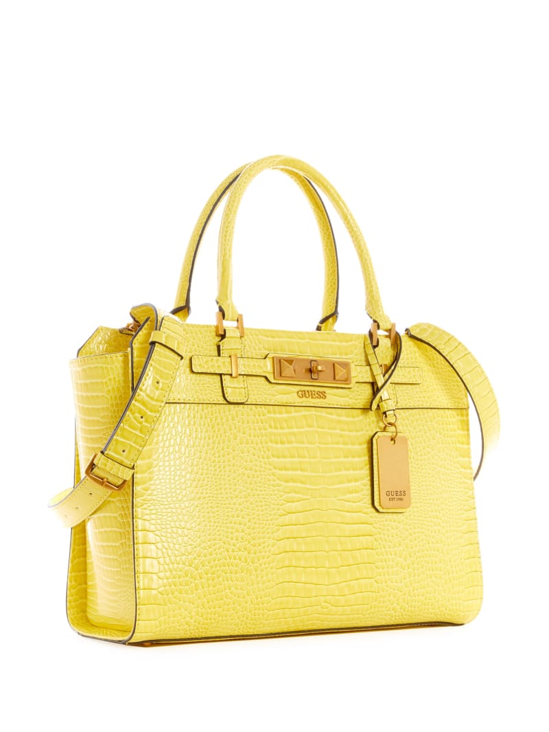 Guess Raffie Carryall Tote Tassen Dames Geel | 8925-FUAKB