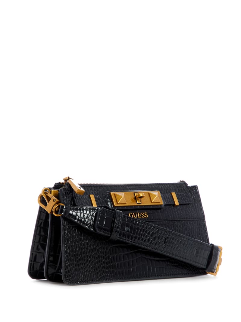 Guess Raffie Crossbodytassen Dames Zwart | 6703-RUIHN