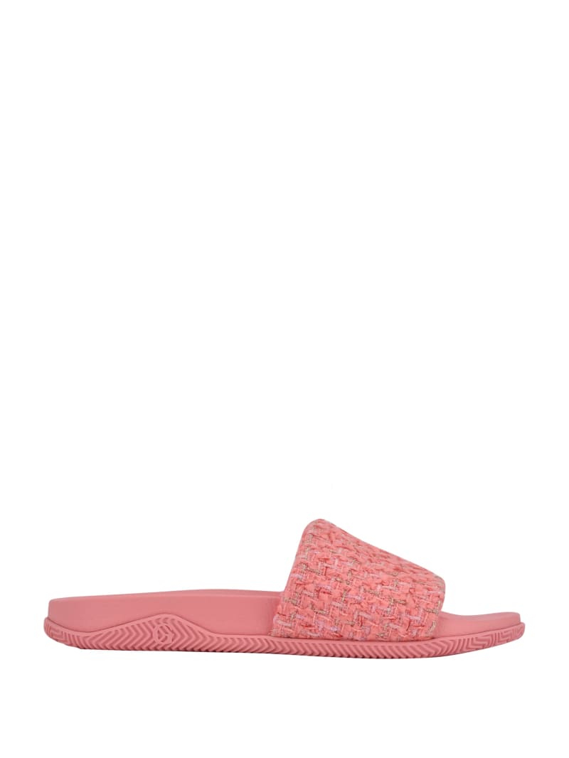 Guess Ravan Tweed Pool Badslippers Dames Oranje | 3749-JCIUB