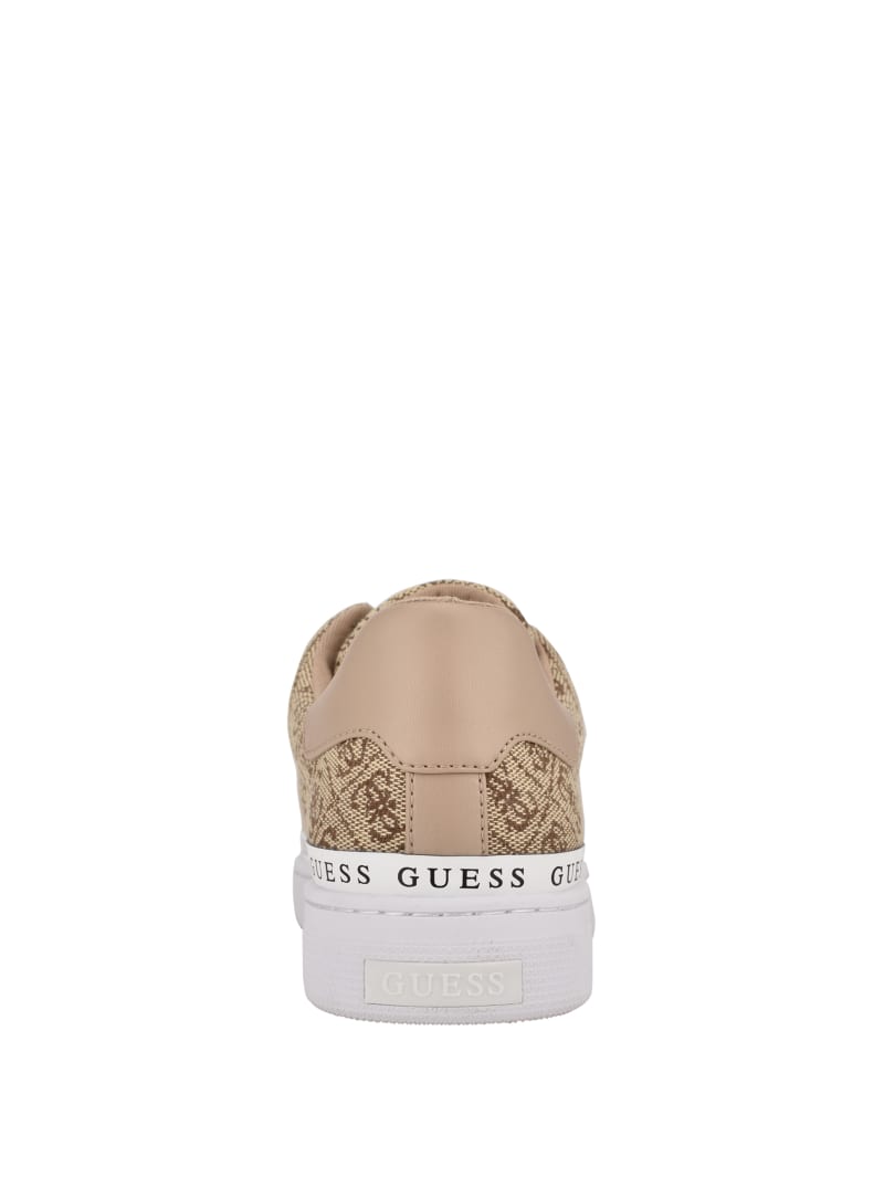 Guess Rinzed Quattro G Low-Top Sneakers Dames Bruin | 7186-VBOYA