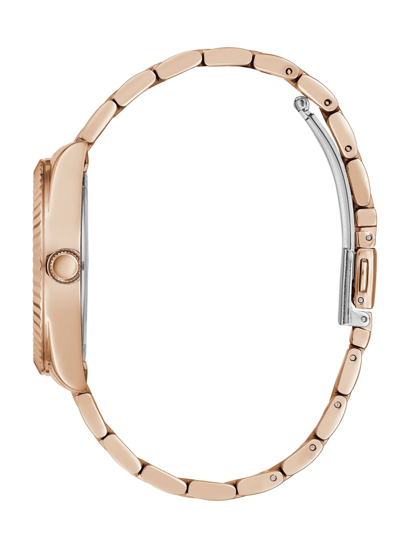 Guess Rose Gold-Tone Analog Horloge Dames Roze Goud | 1504-UJBEC