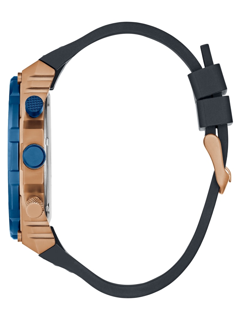 Guess Rose Gold-Tone and Blue Multifunctioneel Horloge Heren Gekleurd | 4569-SOUYC