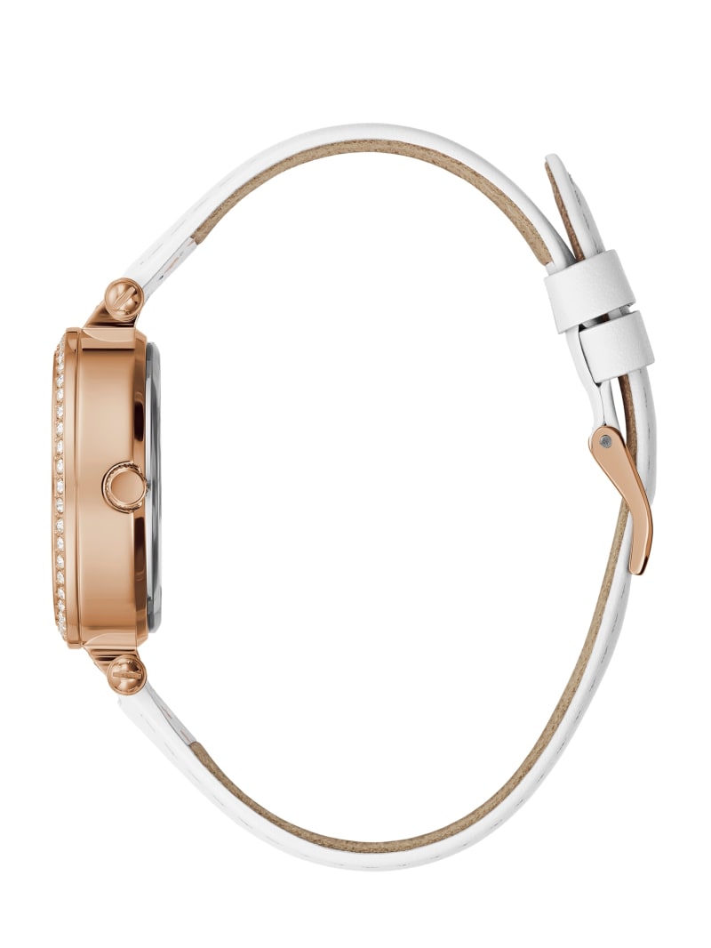 Guess Rose Gold-Tone and Crystal Analog Horloge Dames Gekleurd | 1436-UNZRJ