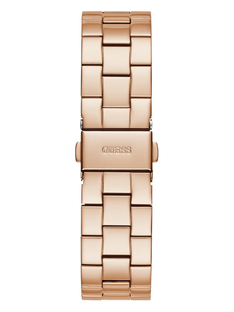 Guess Rose Gold-Tone and Rhinestone Analog Horloge Dames Roze Goud | 9430-YZSQG