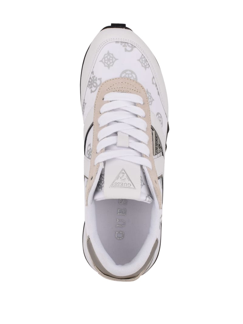 Guess Samsin Logo Print Sneakers Heren Grijs | 5039-QPKBA