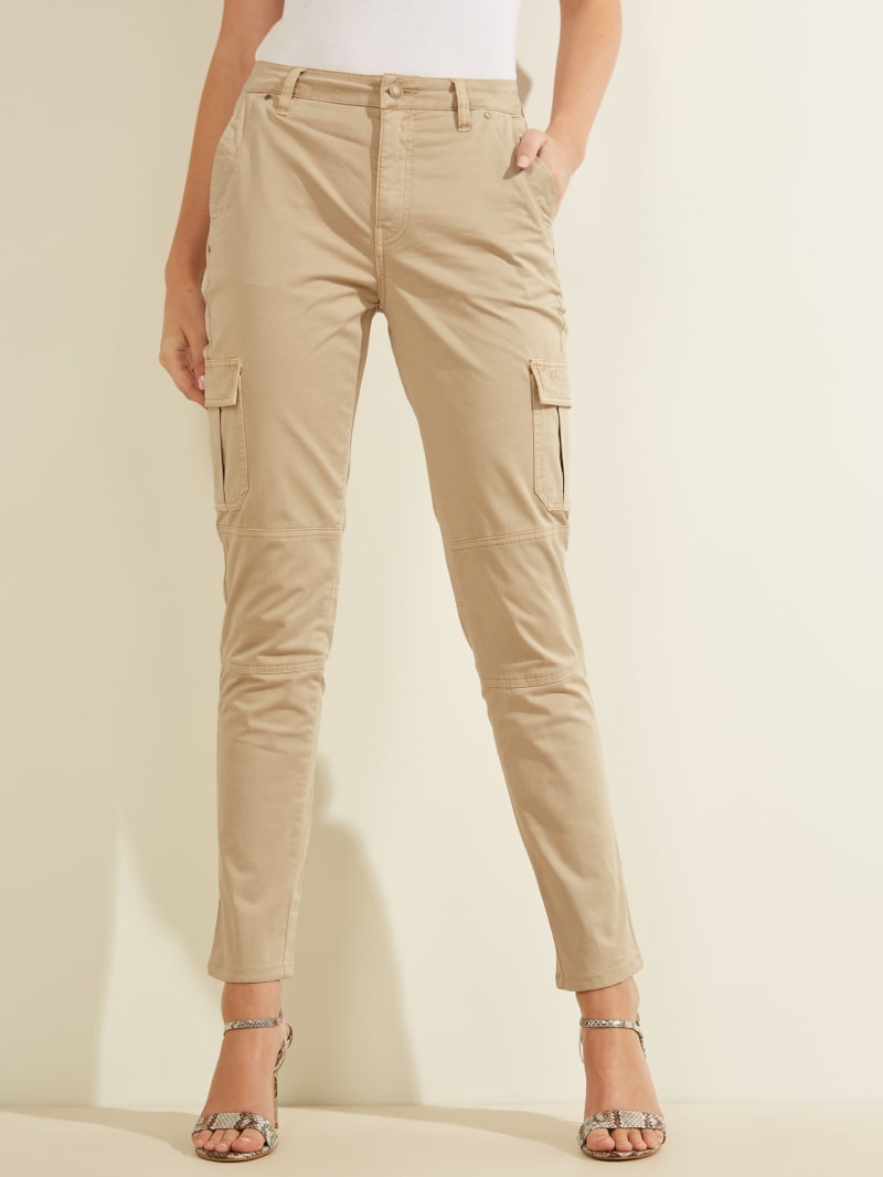 Guess Sexy Cargos Broek Dames Beige | 7845-DKFNI