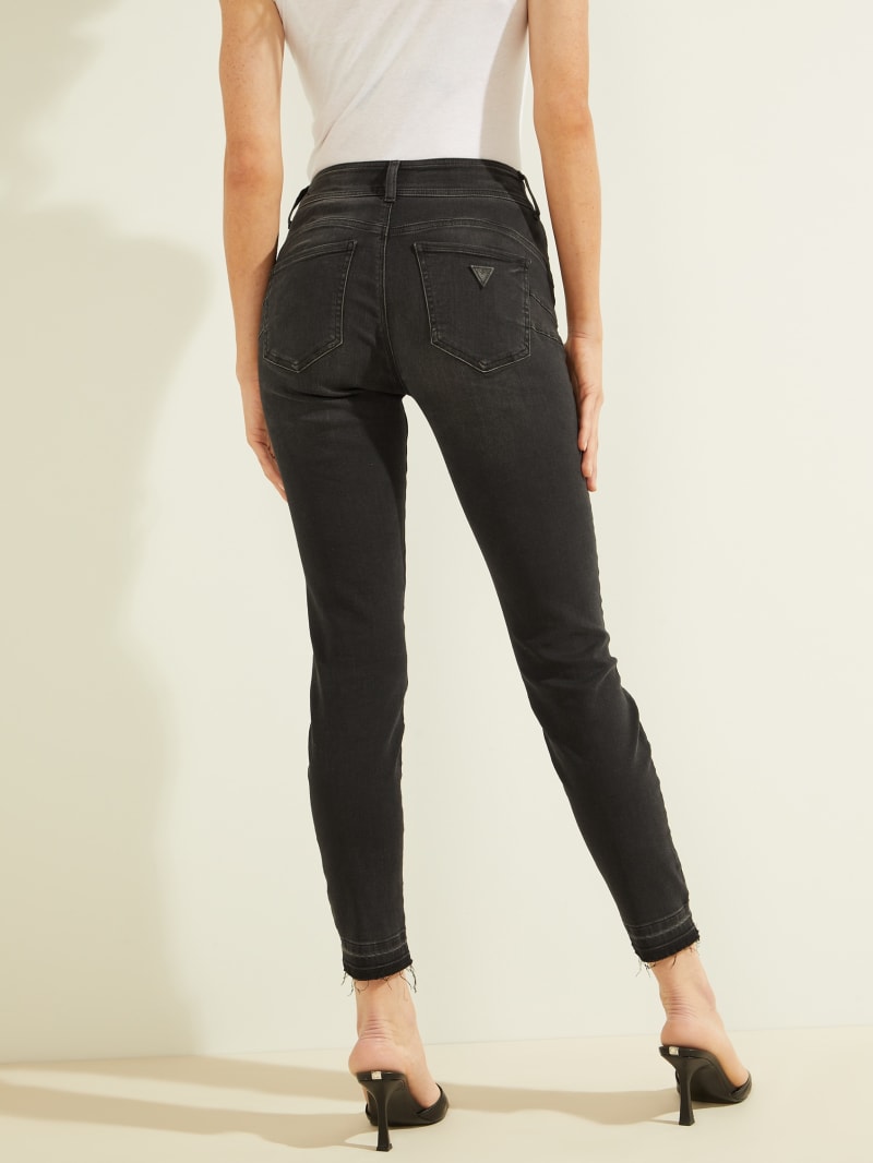 Guess Shape Up Skinny Broek Dames Zwart | 0672-AQWTZ