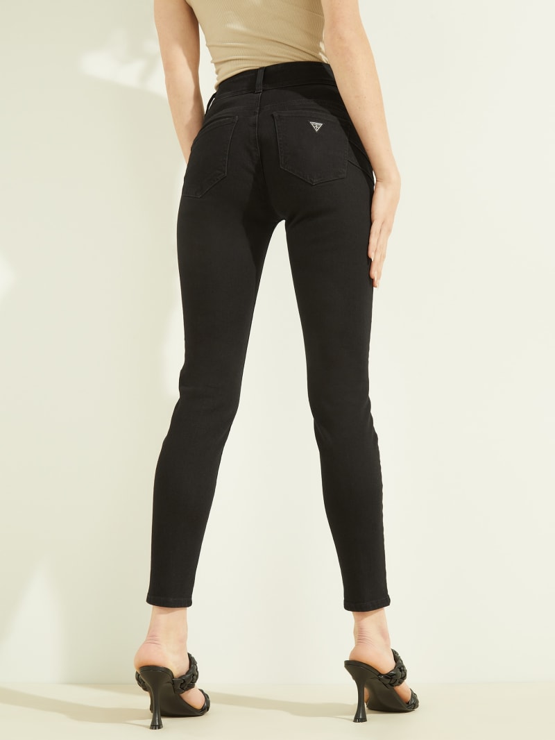 Guess Shape-Up Skinny Broek Dames Zwart | 6487-NOVMB