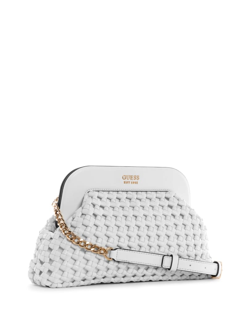 Guess Sicilia Frame Clutch Mini Tassen Dames Wit | 1385-PQWSO