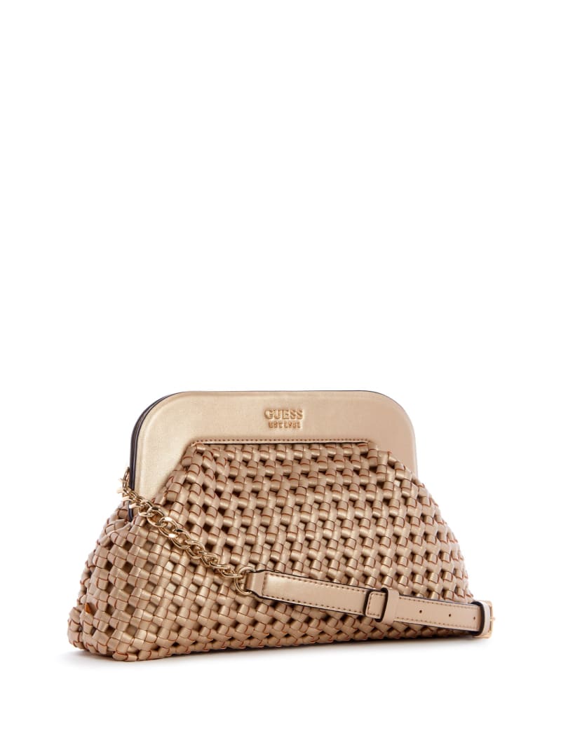 Guess Sicilia Frame Clutch Mini Tassen Dames Roze Goud | 7209-EBCJN