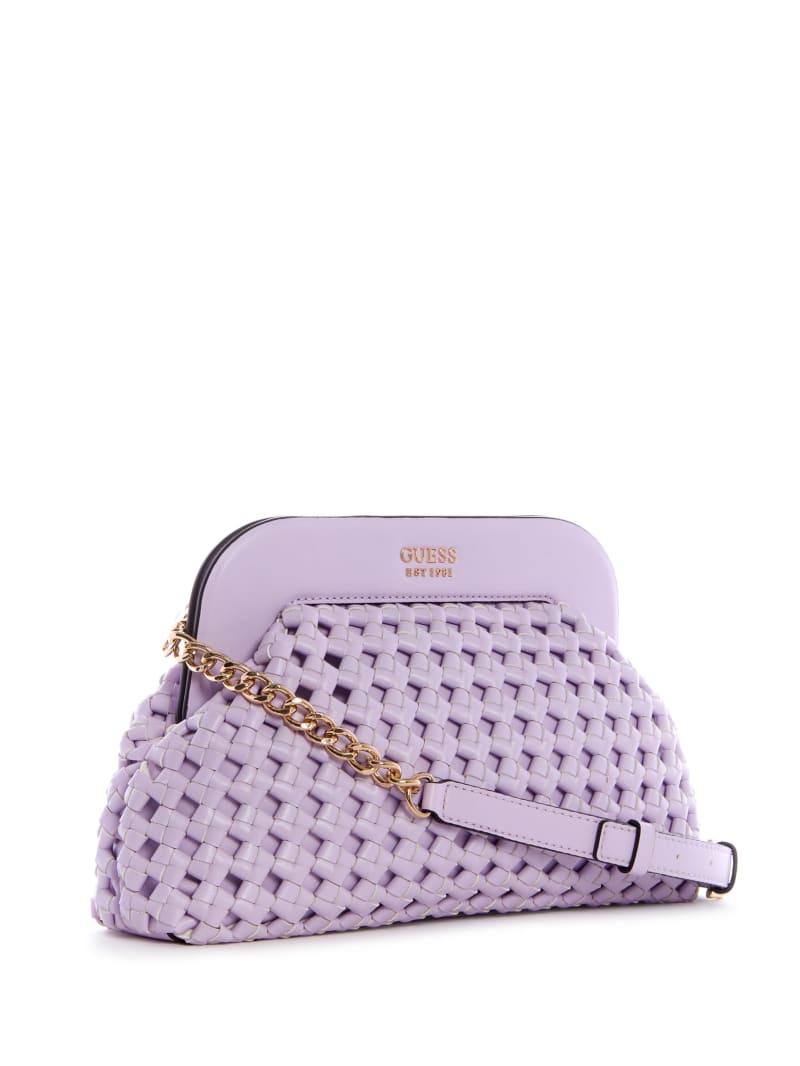 Guess Sicilia Frame Clutch Mini Tassen Dames Paars | 9503-ARETQ