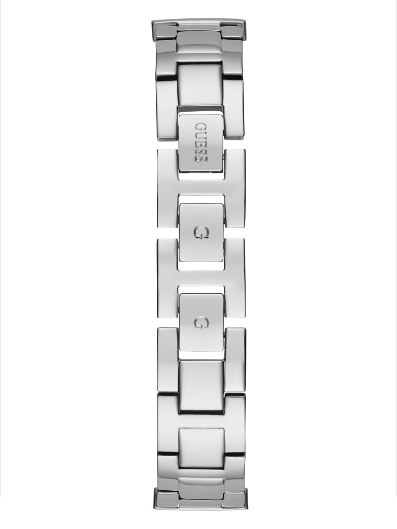 Guess Silver-Tone Analog Horloge Dames Zilver | 7903-QYDVU