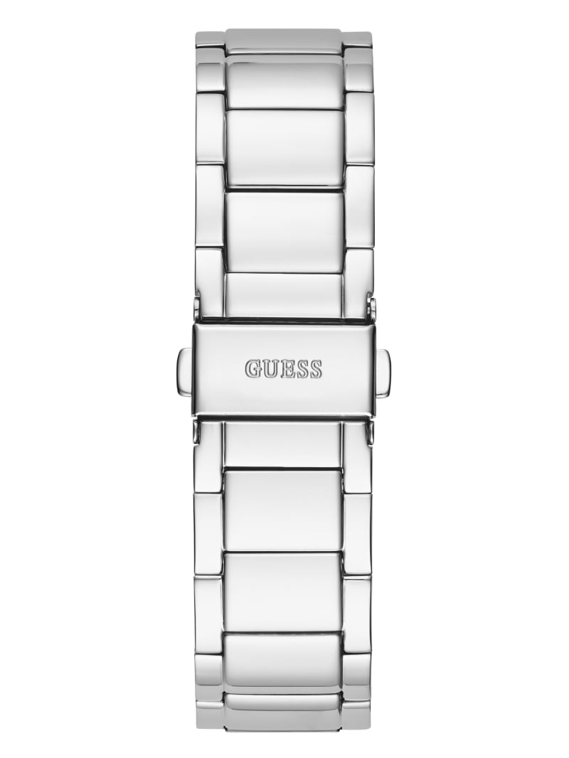 Guess Silver-Tone Exposed Dial Analog Horloge Dames Zilver | 2781-CAHXB