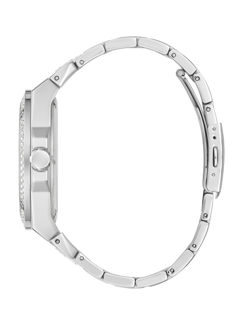 Guess Silver-Tone Exposed Dial Analog Horloge Heren Zilver | 6098-RTYPH