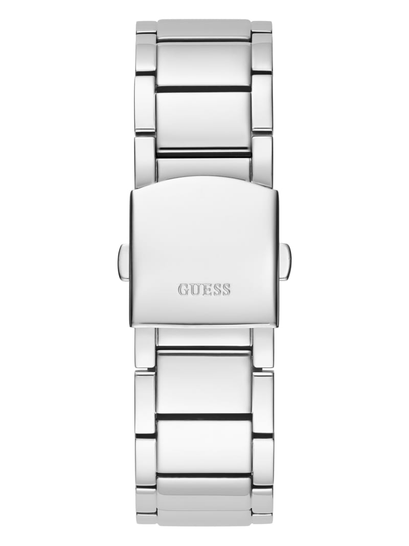 Guess Silver-Tone Exposed Dial Analog Horloge Heren Zilver | 6098-RTYPH