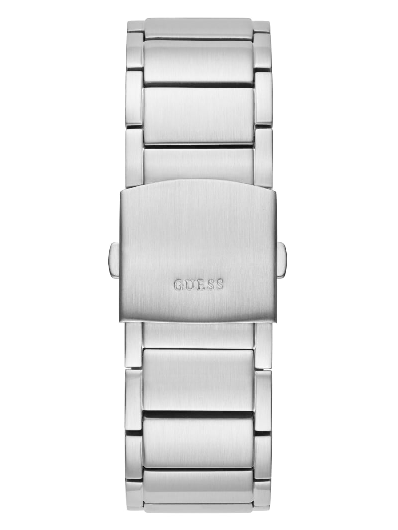 Guess Silver-Tone Exposed Dial Multifunctioneel Horloge Heren Gekleurd | 0758-KZGDU