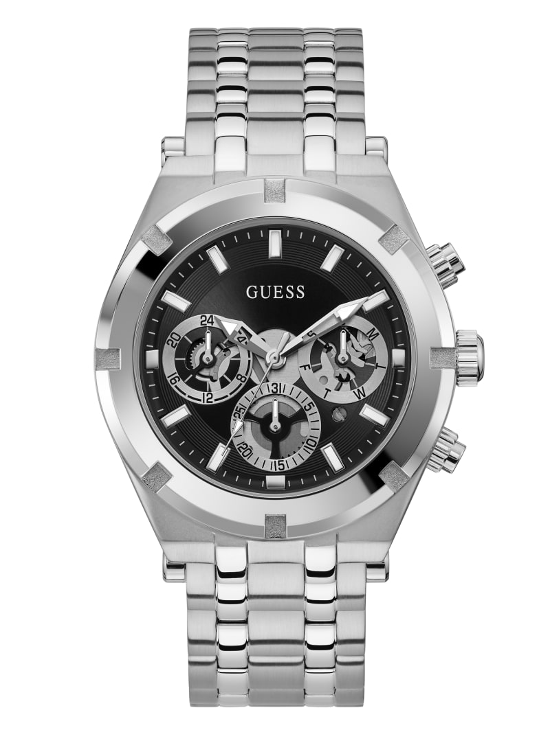 Guess Silver-Tone Multifunctioneel Horloge Heren Zilver | 6298-VICUN