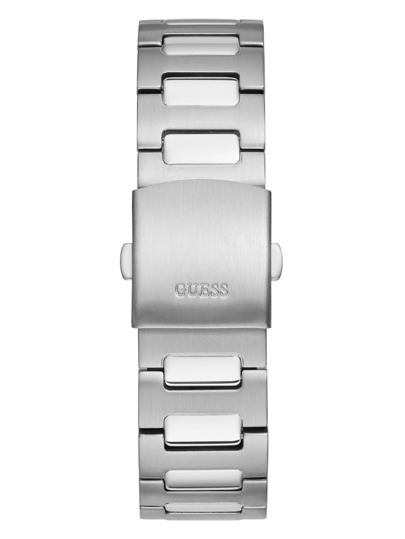 Guess Silver-Tone Multifunctioneel Horloge Heren Zilver | 6754-NAEHI