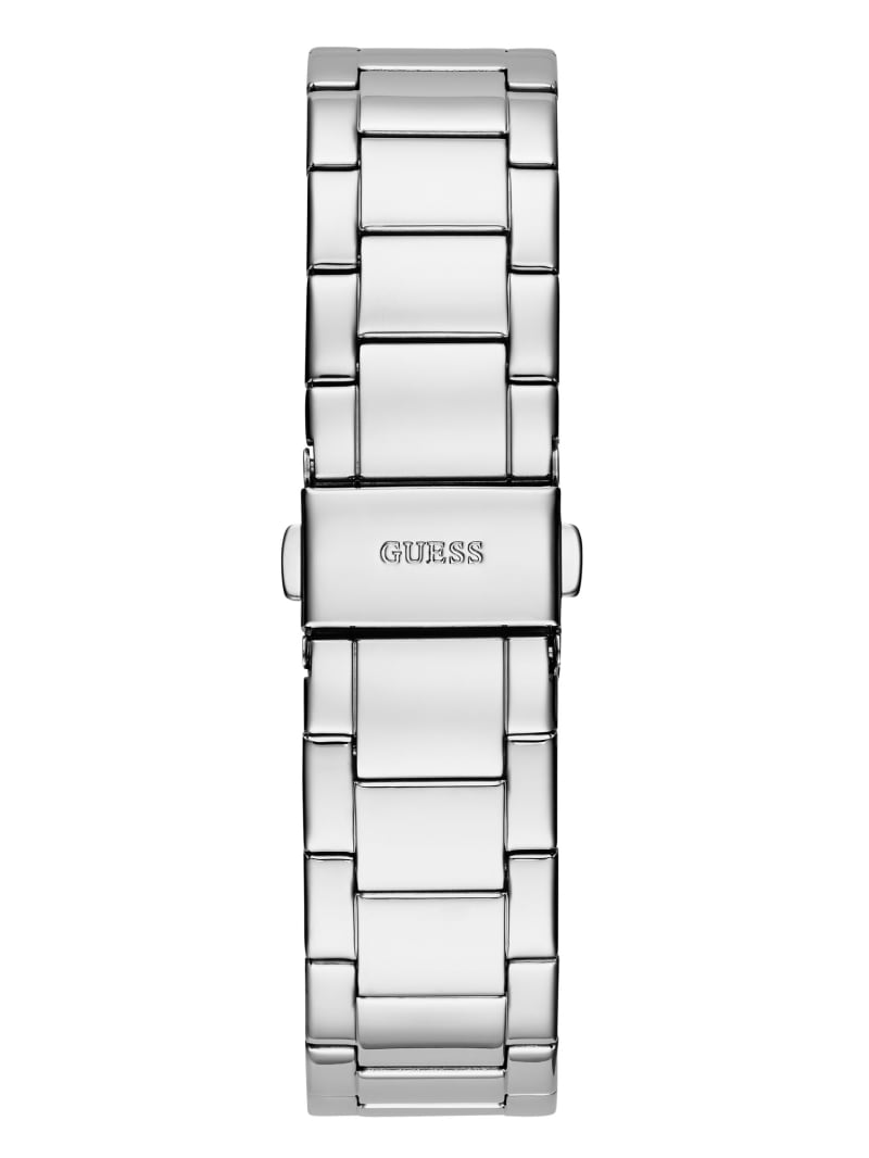 Guess Silver-Tone and Rhinestone Multifunctioneel Horloge Dames Zilver | 8609-VXSPA