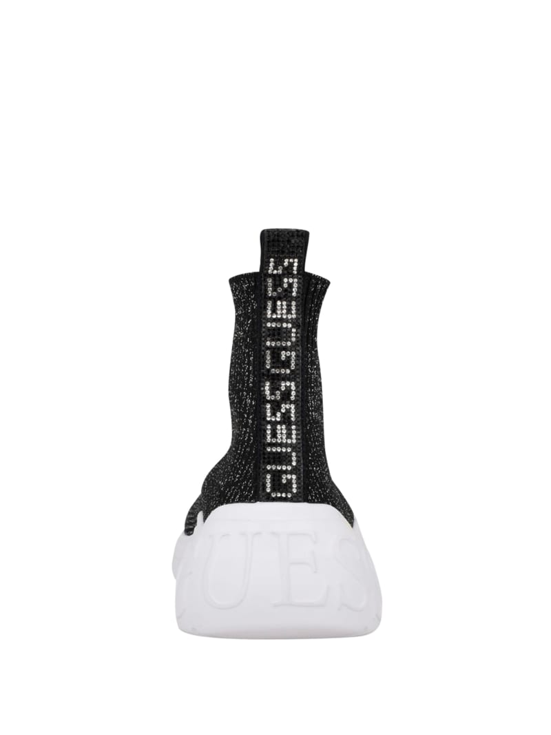 Guess Sindera Shimmer Sock Sneakers Dames Zilver | 4108-AOJEN