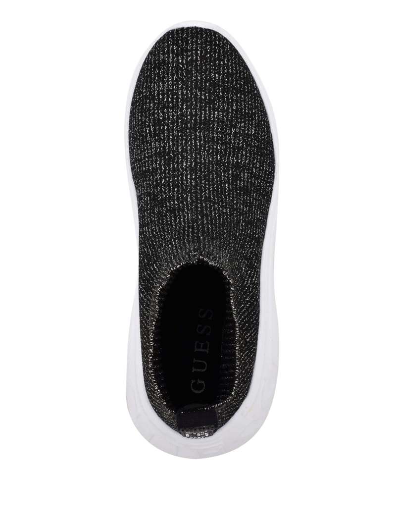 Guess Sindera Shimmer Sock Sneakers Dames Zilver | 4108-AOJEN