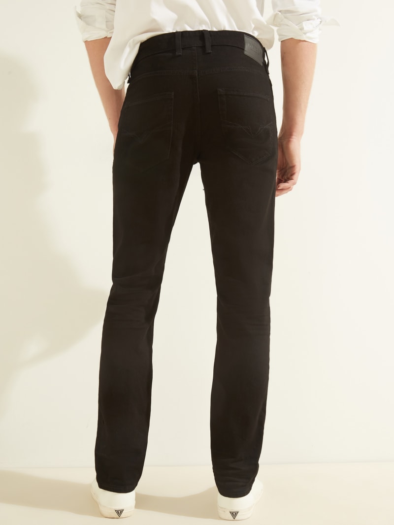 Guess Slim Straight Broek Heren Zwart | 9827-YWDML