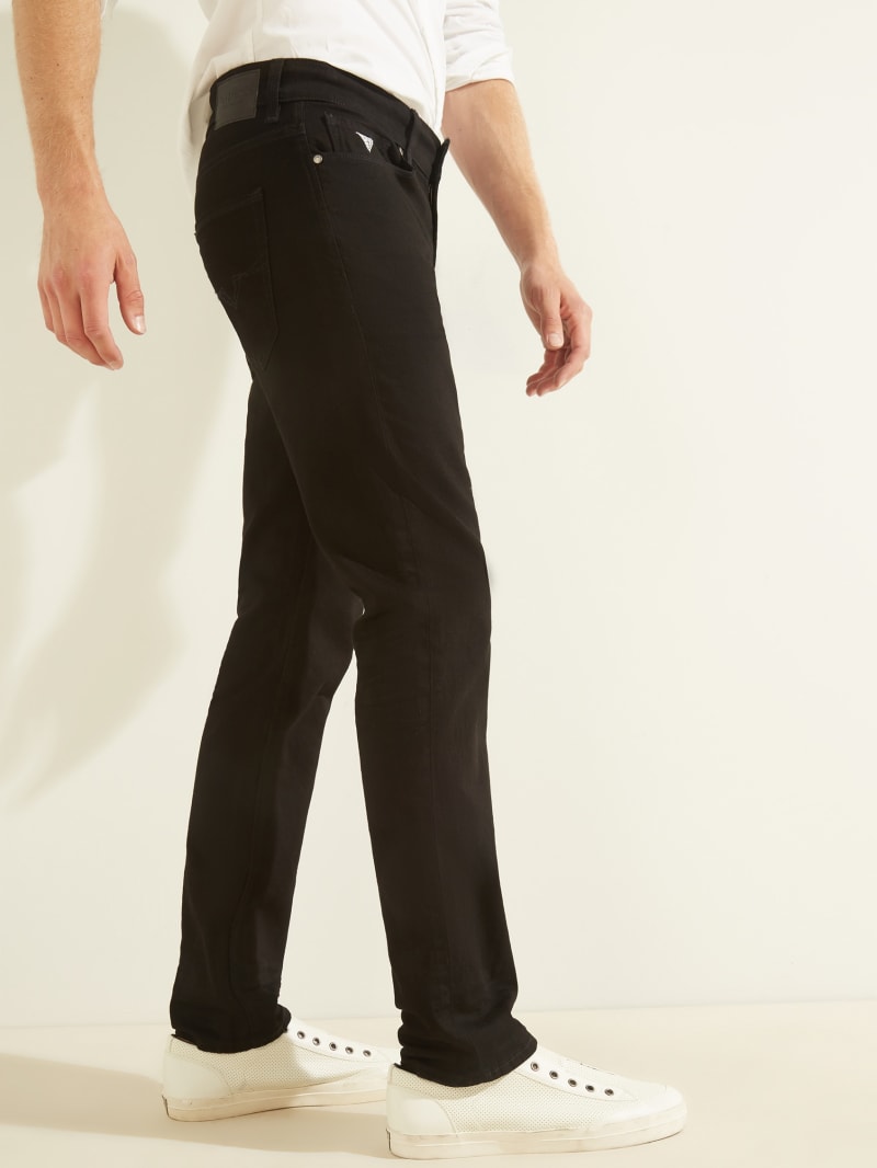 Guess Slim Straight Broek Heren Zwart | 9827-YWDML