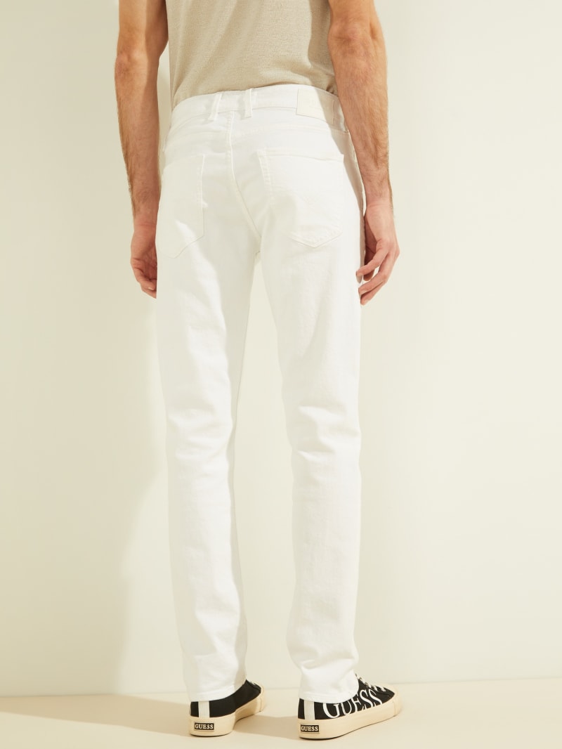 Guess Slim Tapered Broek Heren Wit | 5973-LHZTP