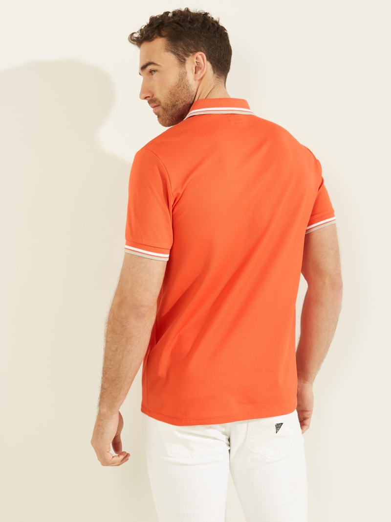 Guess Sports Pique Overhemd Heren Oranje | 9306-AMOJL