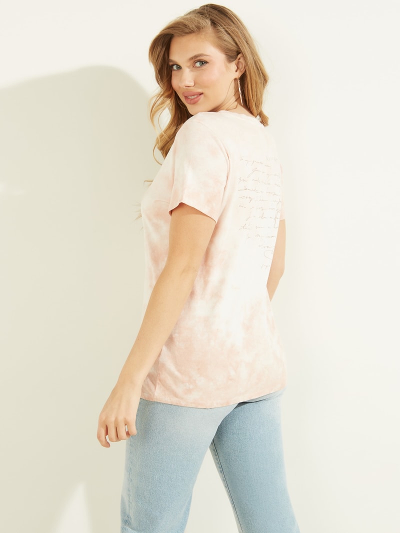 Guess Stargazing Easy Tee Topjes Dames Roze | 2413-HQJPK