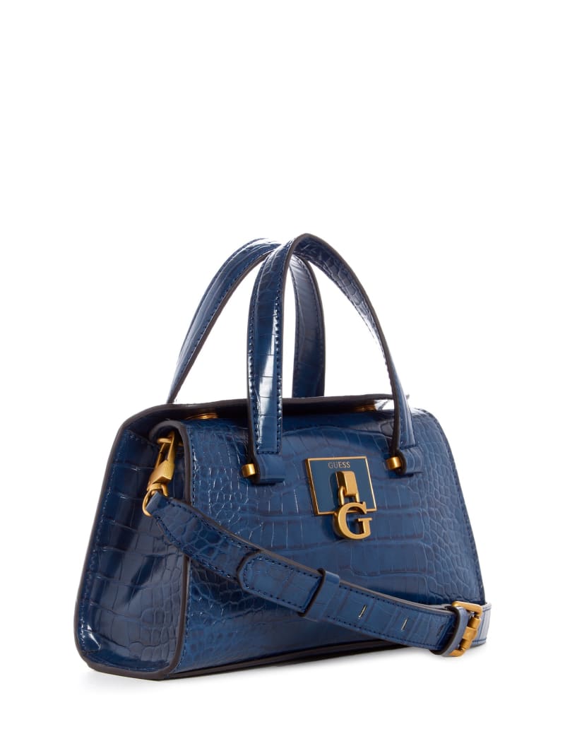 Guess Stephi Croc Boekentassen Dames Blauw | 5612-WSGIR