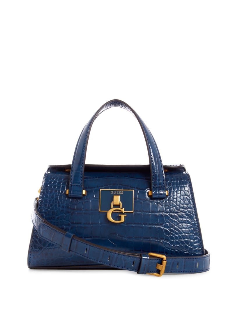 Guess Stephi Croc Boekentassen Dames Blauw | 5612-WSGIR