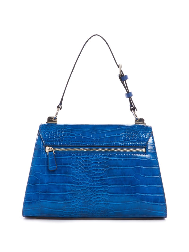 Guess Stephi-Handle Flap Boekentassen Dames Blauw | 7235-AJOIG