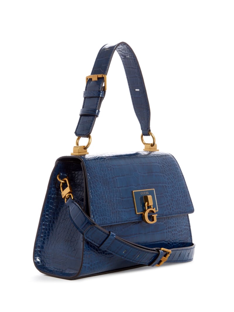 Guess Stephi-Handle Flap Boekentassen Dames Blauw | 7359-XUVRI