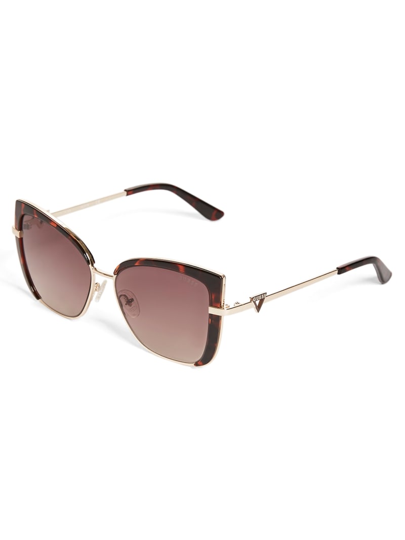 Guess Tinted Cat-Eye Zonnebril Dames Goud | 9753-LRIKT