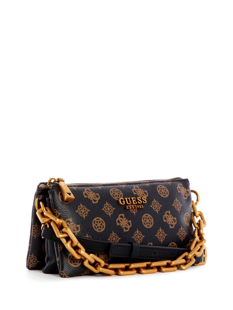 Guess Turin Peony Triple Compartment Crossbodytassen Dames Bruin | 1860-RCFQP