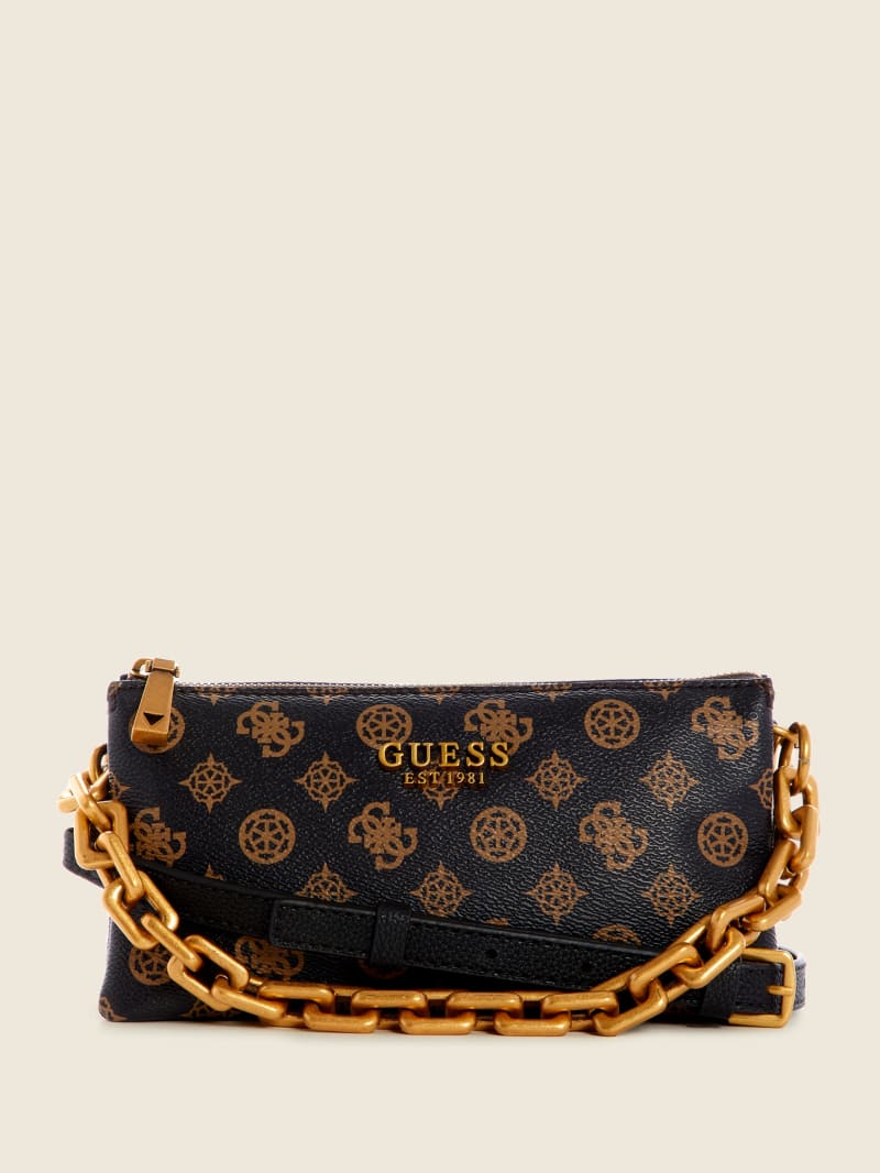 Guess Turin Peony Triple Compartment Crossbodytassen Dames Bruin | 1860-RCFQP