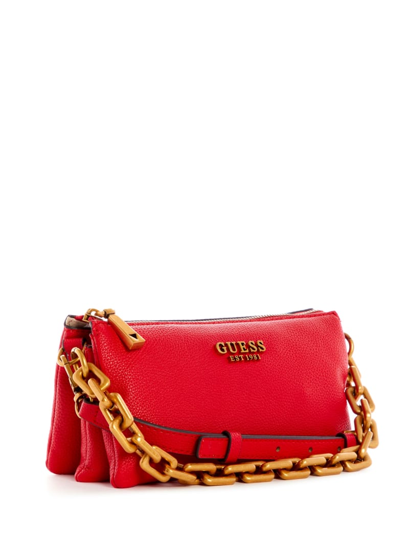 Guess Turin Triple Compartment Crossbodytassen Dames Rood | 9725-LSFPQ