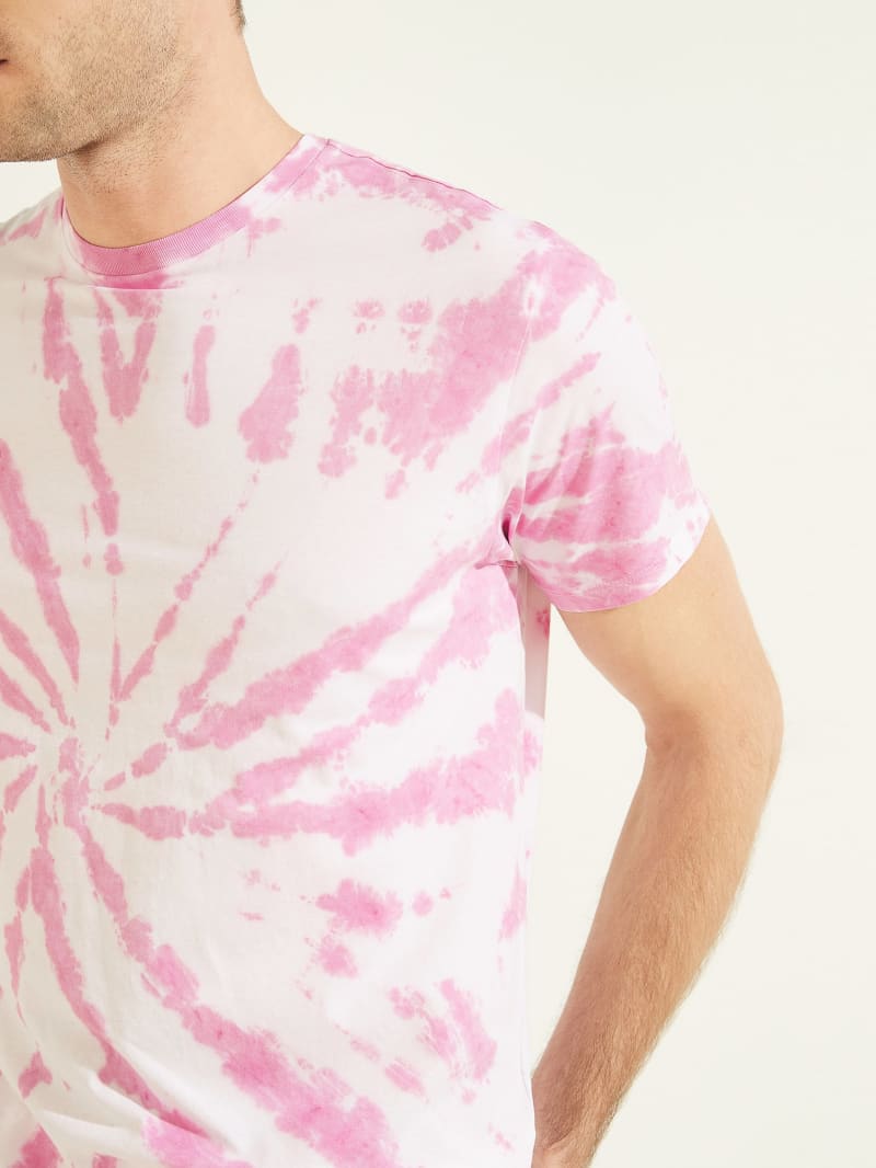 Guess Twisted Tie-Dye Tee T-shirts Heren Gekleurd | 3741-FQPYB