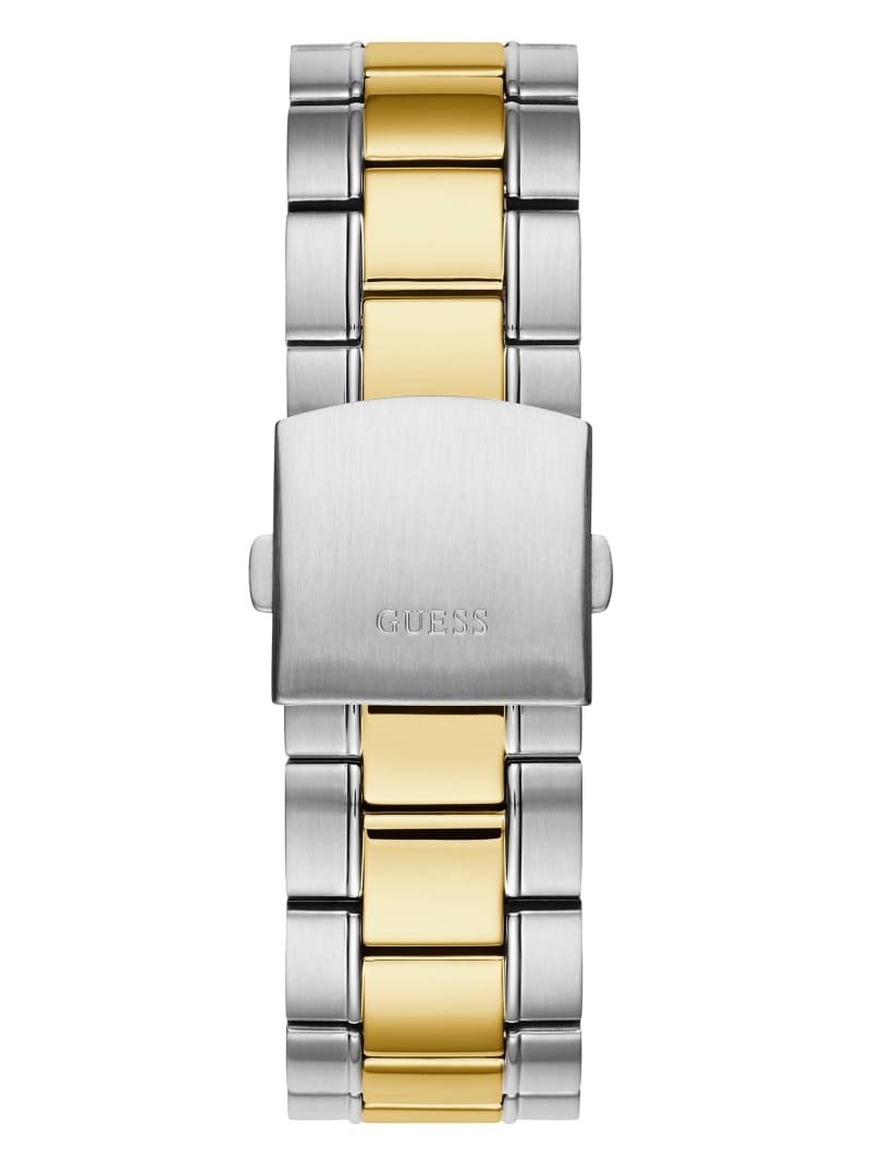 Guess Two-Tone Metal And Green Dial Analog Horloge Heren Zilver | 6972-AGTSV