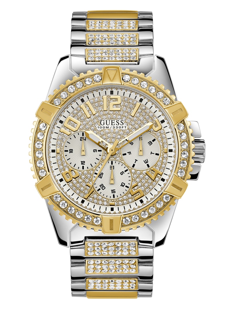 Guess Two-Tone Multifunctioneel Horloge Dames Goud | 6895-DIASK