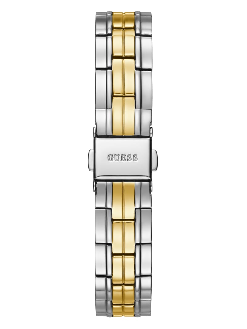 Guess Two-Tone Petite Horloge Dames Zilver | 6241-CRZLP