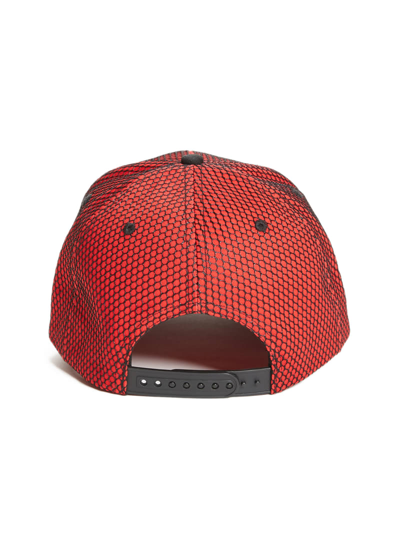 Guess Tyler Mesh Triangle Baseball Hoeden Heren Rood | 2173-PASEC