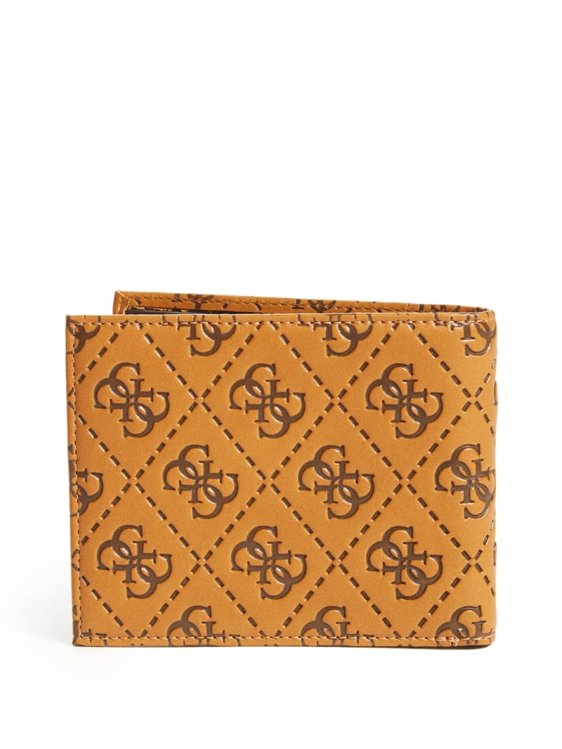 Guess Vezzola Embossed Billfold Portefeuille Dames Bruin | 3164-OXLTB