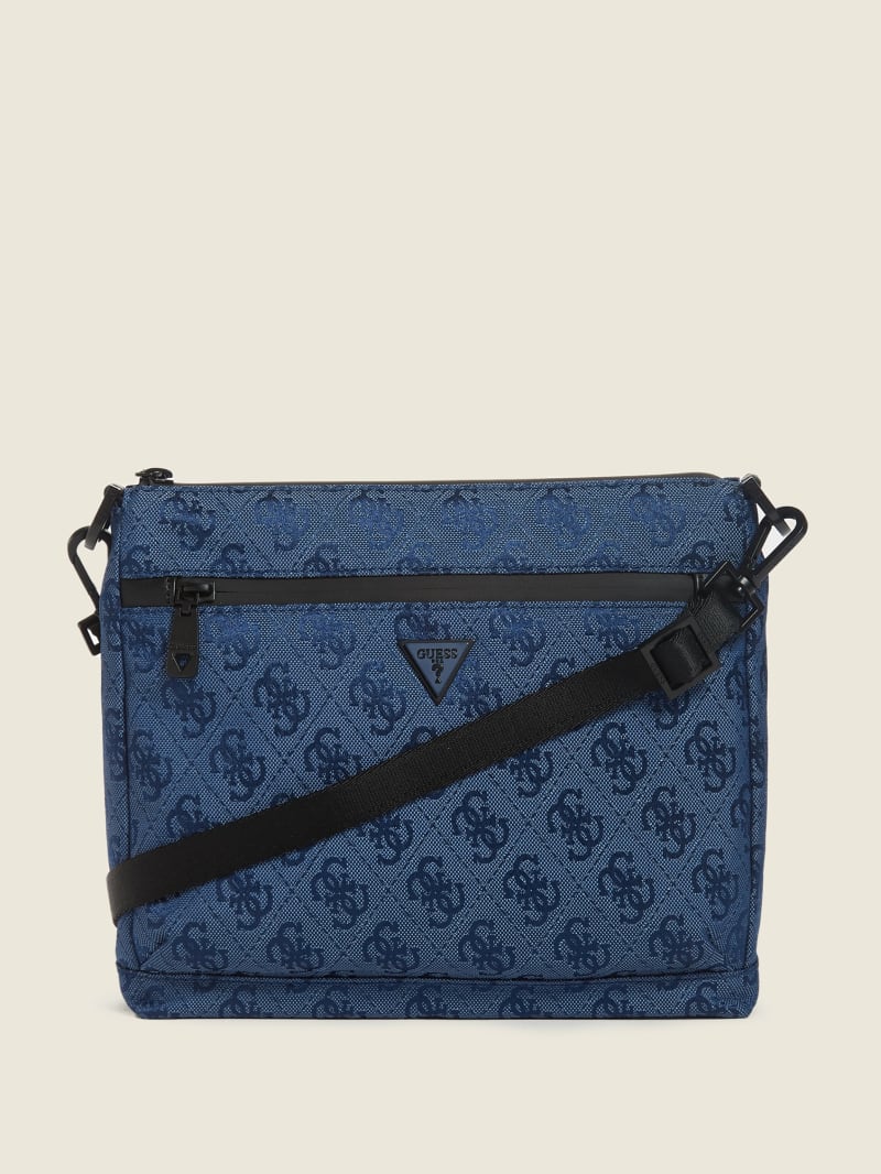 Guess Vezzola Nylon Portefeuille Dames Donkerblauw | 8301-YMDKW