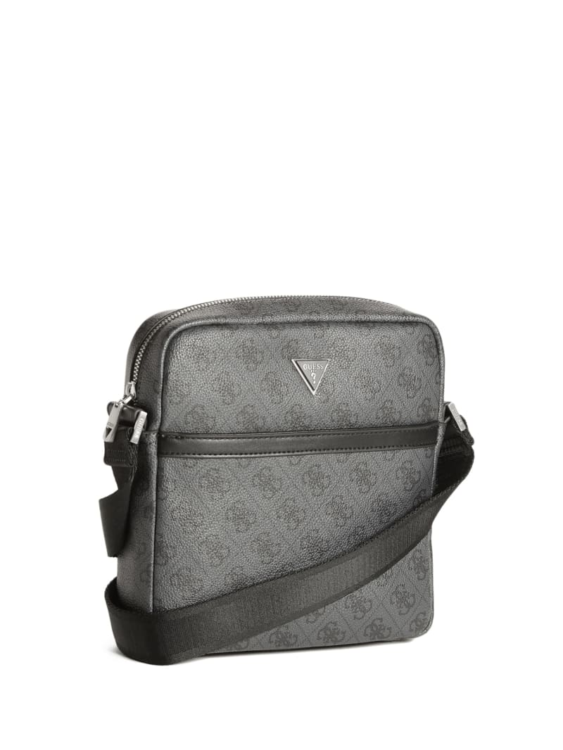 Guess Vezzola Smart Platte Logo Tassen Heren Zwart | 9543-CPBNR